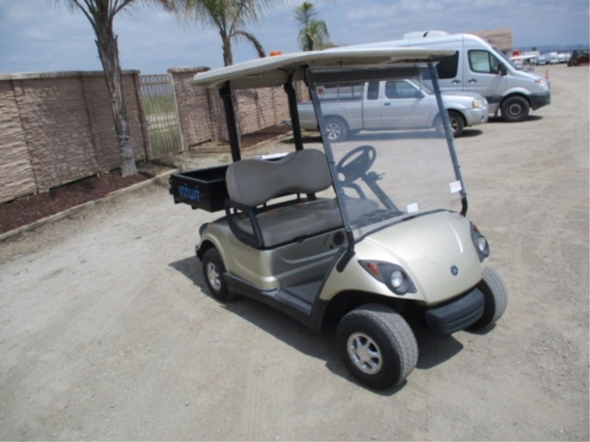 Yamaha Utility Golf Cart, Electric, Rear Metal Bed, Canopy, Includes Charger, S/N: JW1-F423610 - Image 5 of 24