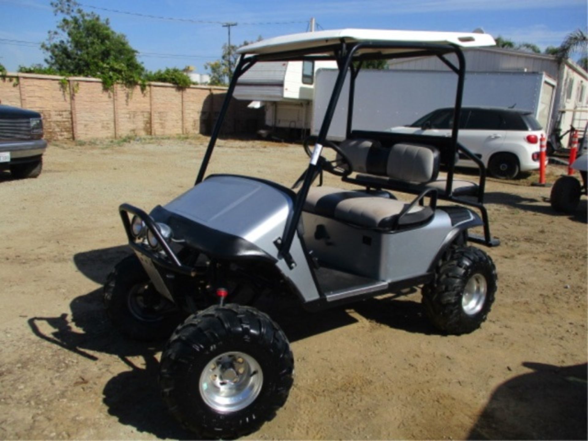 EzGo Golf Cart, 2017 Predator 670cc Gas Engine, Lift Kit, Custom Roll-Cage W/Canopy, S/N: 912224 - Image 3 of 39