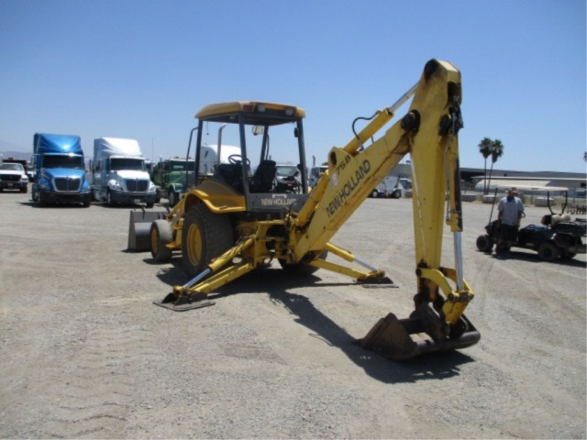 2004 New Holland LB75B Loader Backhoe, 4-Cyl Diesel, 4-Speed, GP Bucket, Woods 36" Tooth Bucket, - Image 11 of 42