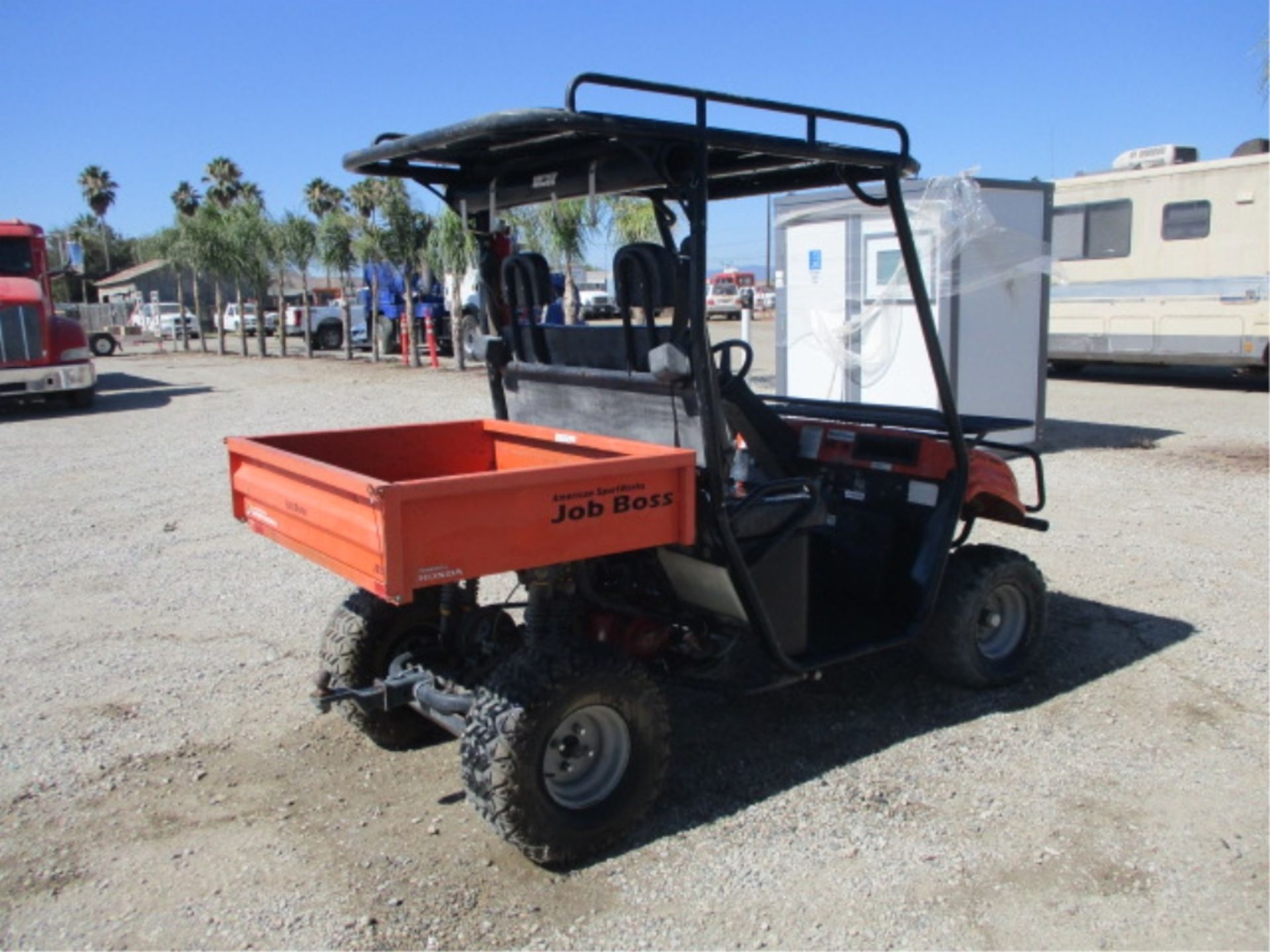 2008 American Sportworks Job Boss Utility Cart, Honda Gas, Rear Metal Dump Bed, Canopy, Tow Hitch, - Image 15 of 50