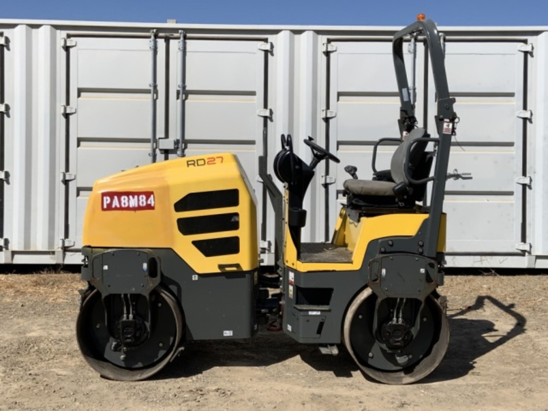 2015 Wacker RD27-120 Tandem Vibratory Roller, Kubtat Diesel, 47" Drums, Water System, Roll Bar, S/N: - Image 3 of 49