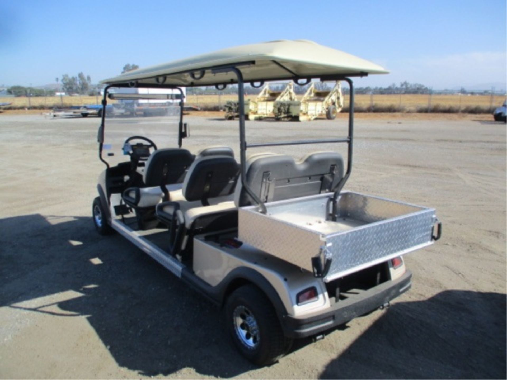 2012 Hoss Utilty Golf Cart, Electric, 6-Passenger, Rear Aluminum Bed, Built-In Charger, Canopy, S/N: - Image 13 of 32