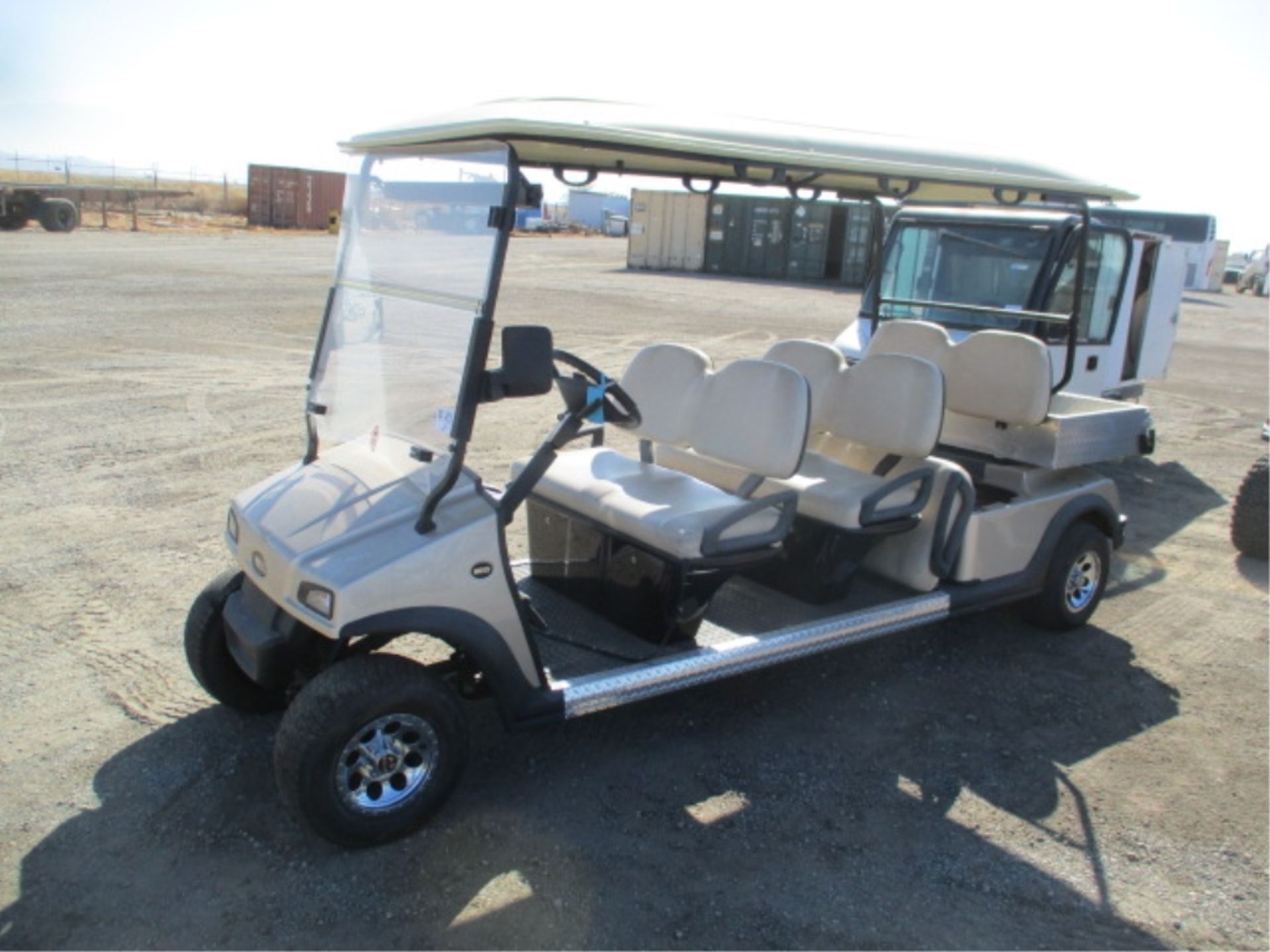 2012 Hoss Utilty Golf Cart, Electric, 6-Passenger, Rear Aluminum Bed, Built-In Charger, Canopy, S/N: - Image 4 of 32