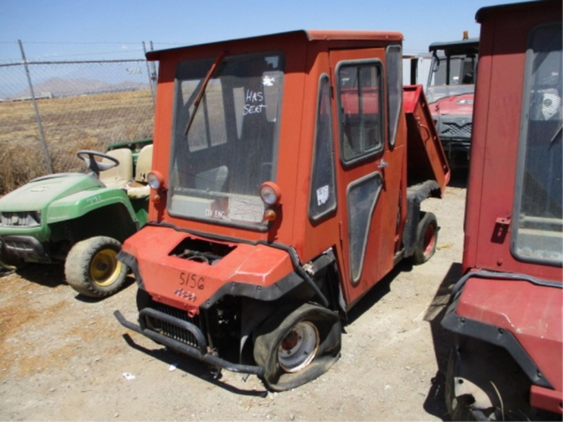 Kawasaki AF450 Utility Cart, Gas, Rear Dump Bed, Canopy, **Non-Operational**, Mile/Hours - 9587 - Image 3 of 36