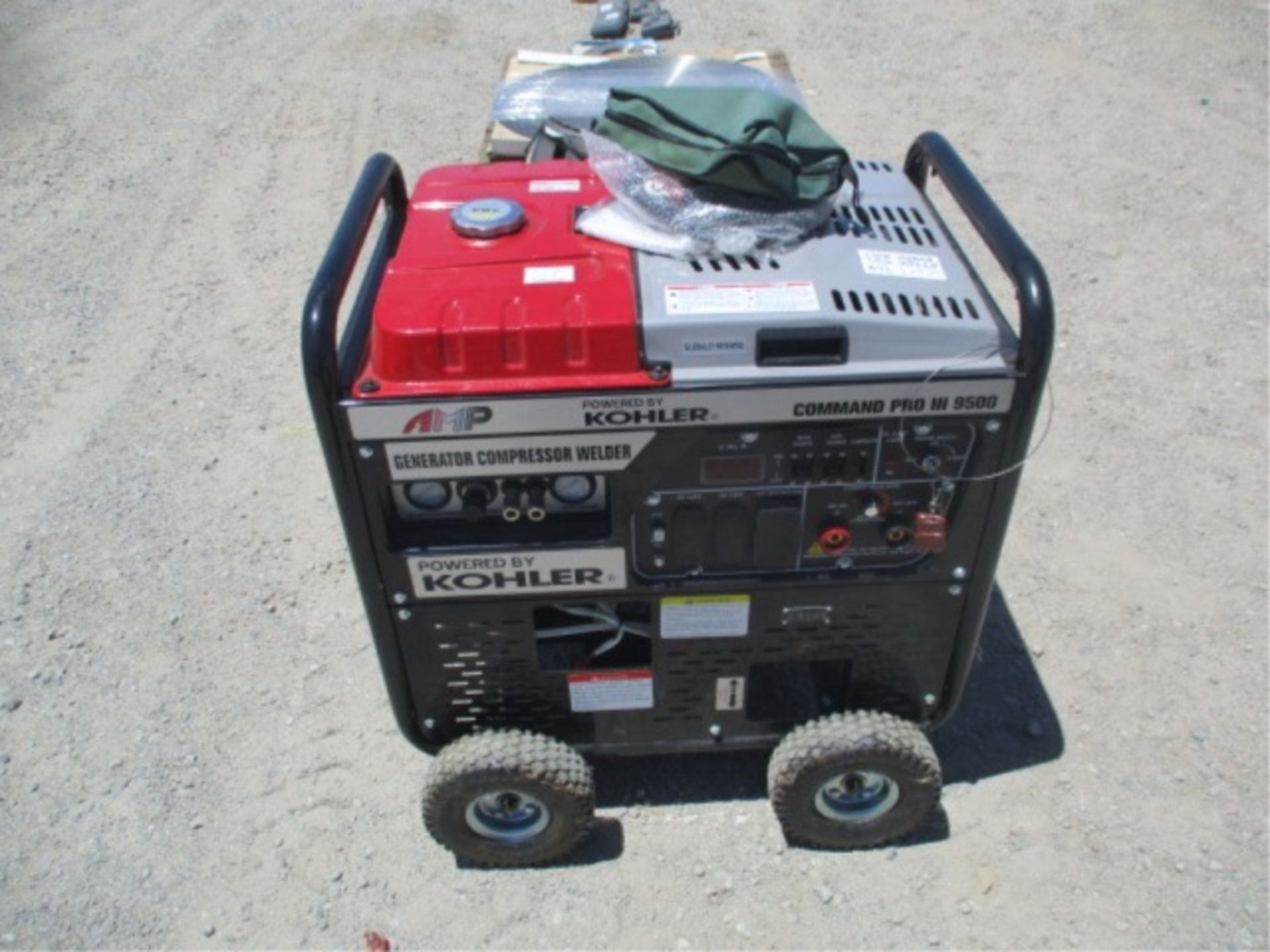 Kohler Command Pro III 9500 Generator Compressor, Welder, Gas Powered, S/N: 4919803918