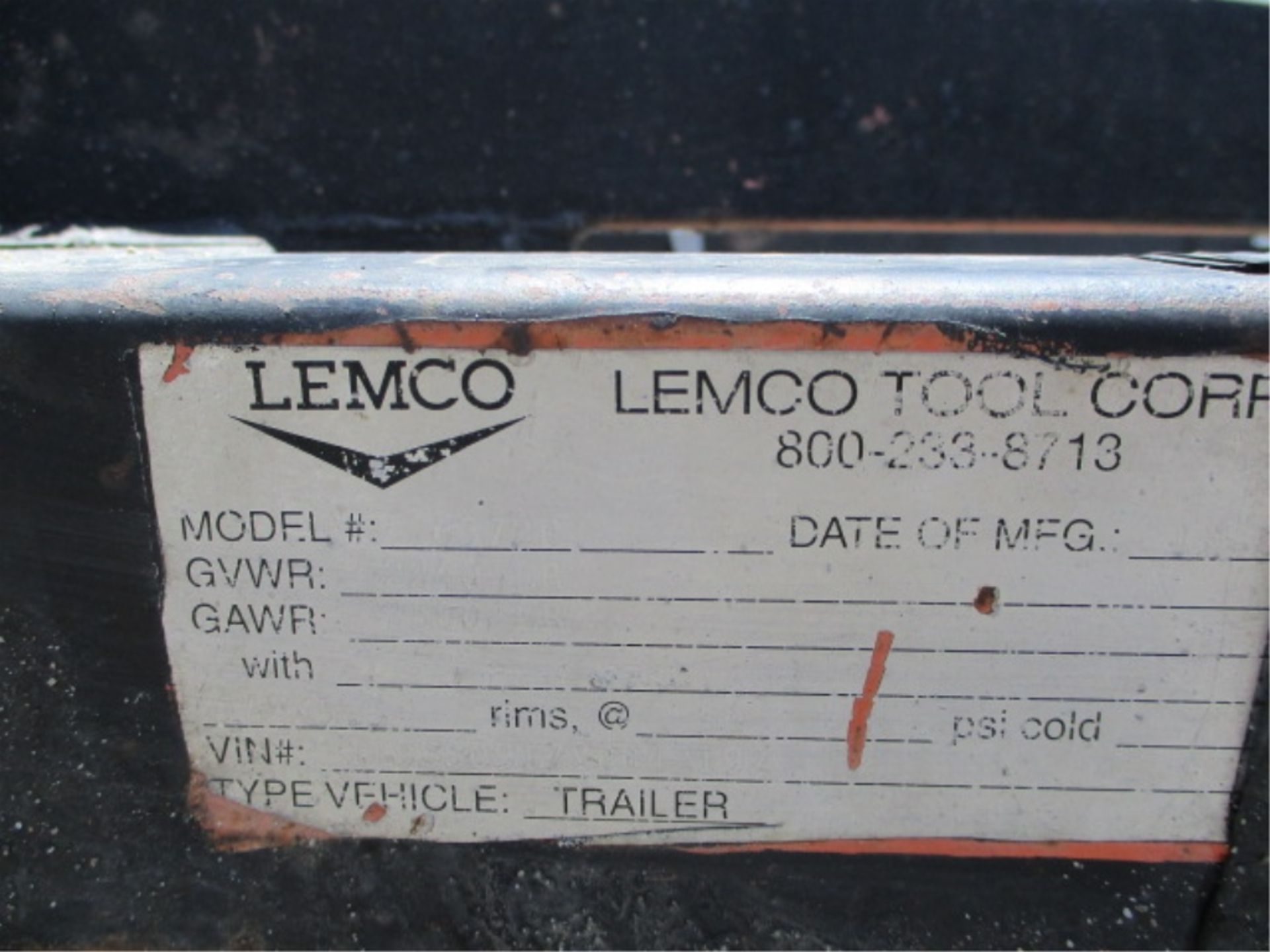2000 Lamco 6372R S/A Cable Reel Trailer, Pintle Hitch, S/N: 1L9SS0917YP042192 - Image 32 of 32