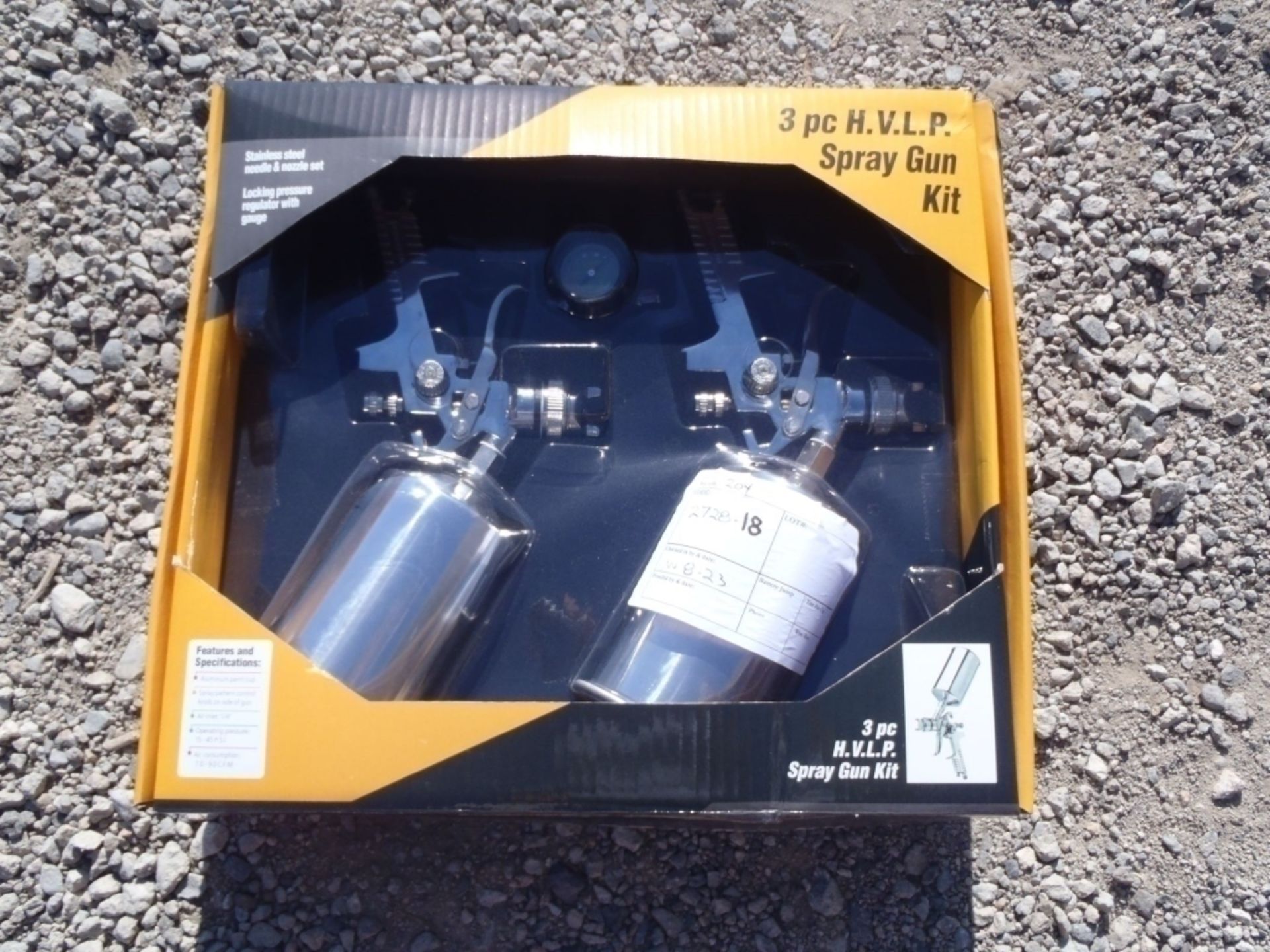 Unused 3-Piece Air Spray Gun Kit - Image 4 of 4