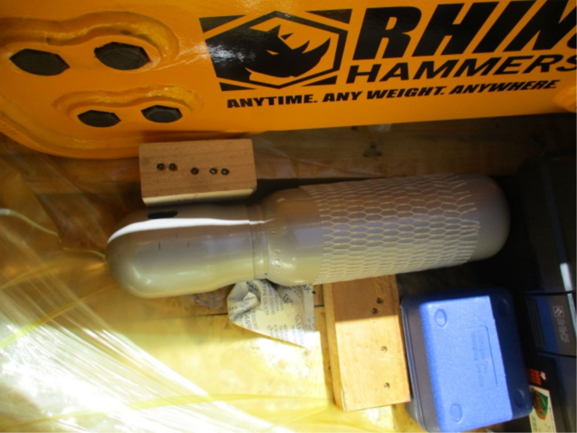Unused Rhino RH-53 Hydraulic Breaker, Fits Skid Steer Loader, 2-Points, Charging Tank, Grease Gun, - Image 20 of 36