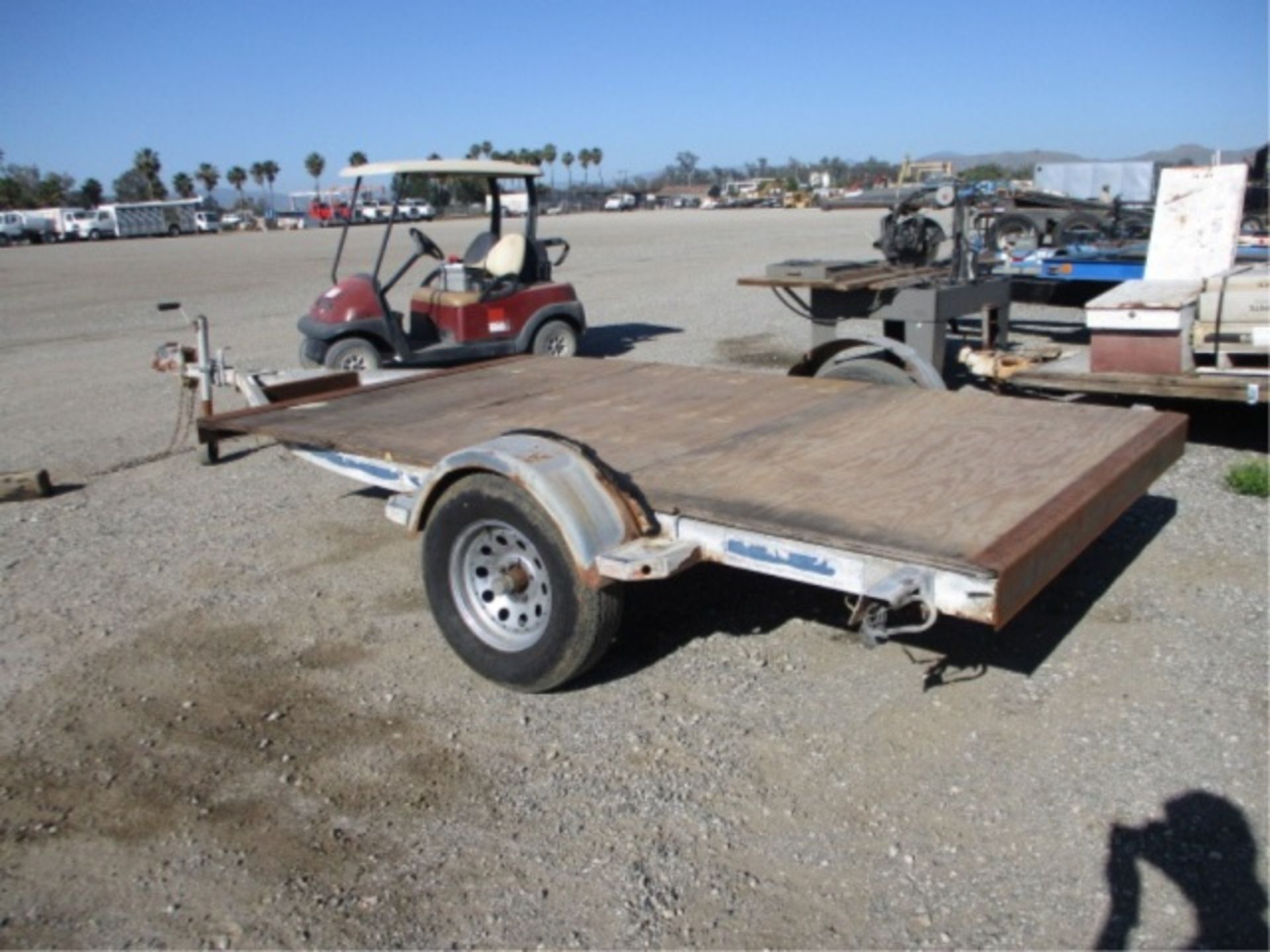 S/A Equipment Trailer, 11', Wood Deck, Ball Hitch, **NOTE: NO TITLE, BILL OF SALE ONLY** - Image 11 of 20