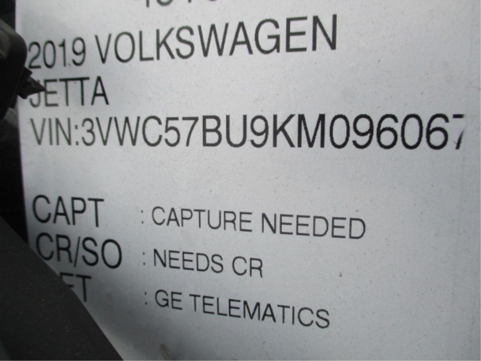 2019 Volkswagen Jetta Sedan, 1.4L Gas, Automatic, S/N: 3VWC57BU9KM096067, **Non-Operational**, ** - Image 36 of 36