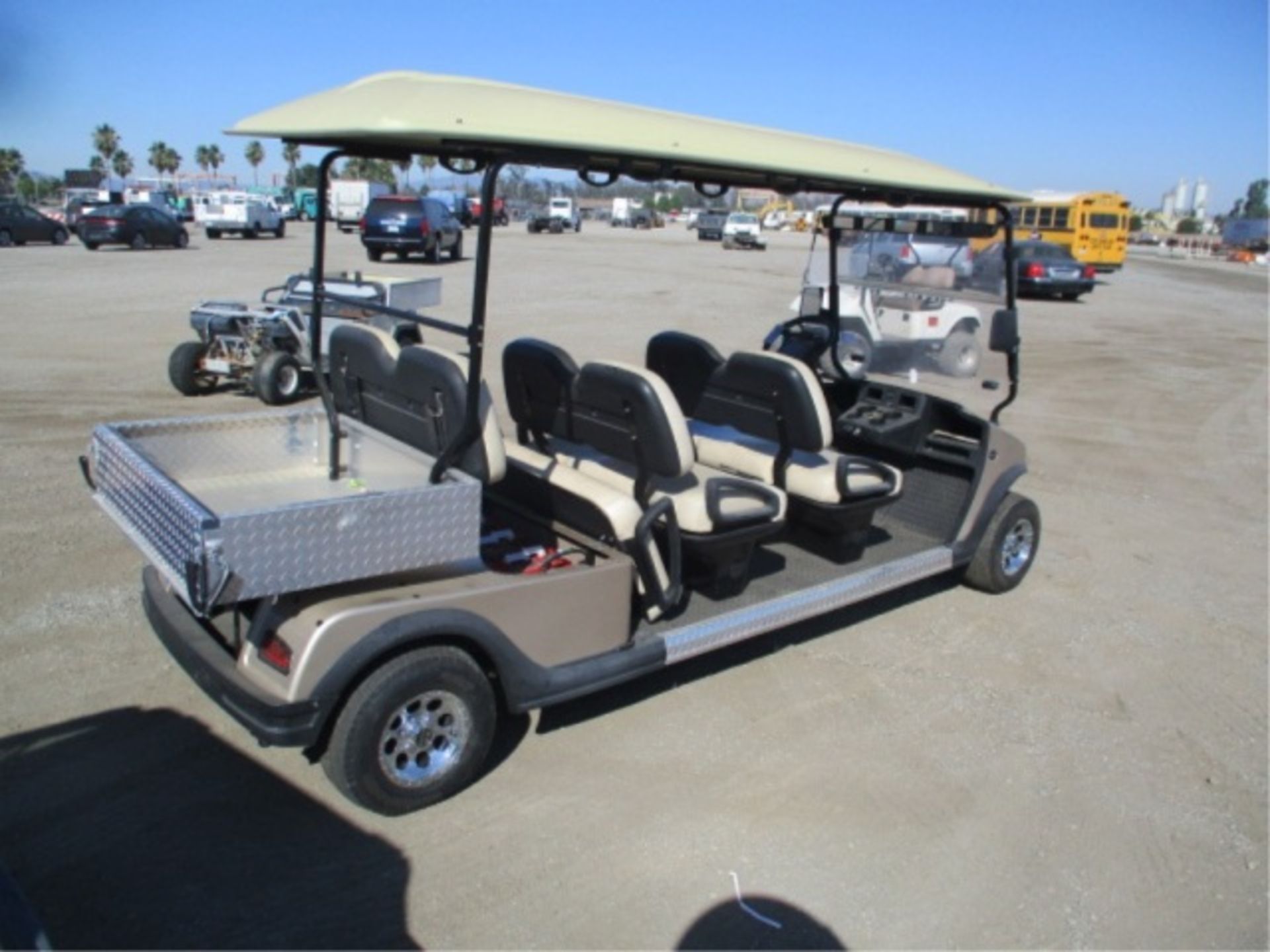 2012 Hoss Utilty Golf Cart, Electric, 6-Passenger, Rear Aluminum Bed, Built-In Charger, Canopy, S/N: - Image 10 of 32