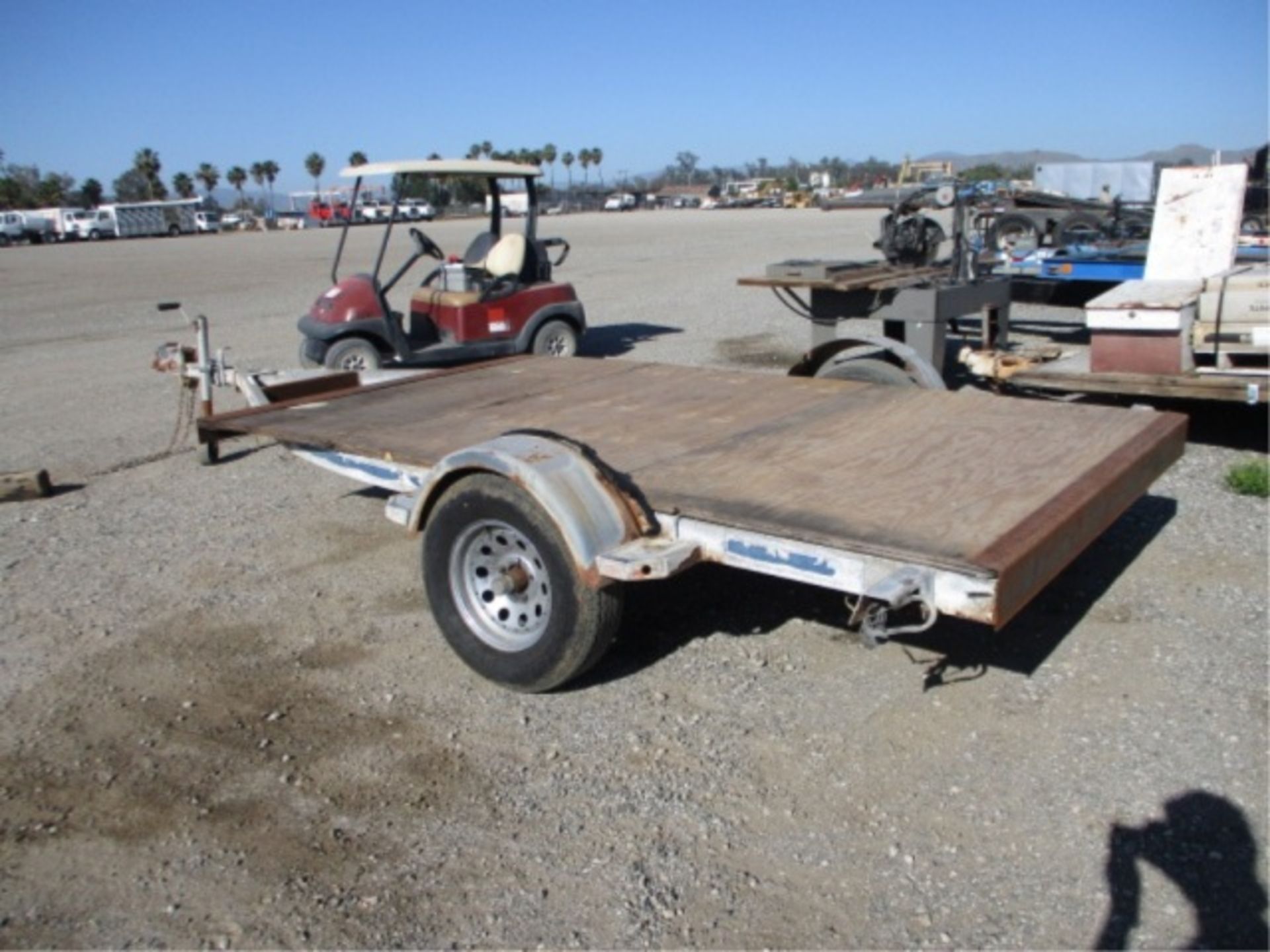 S/A Equipment Trailer, 11', Wood Deck, Ball Hitch, **NOTE: NO TITLE, BILL OF SALE ONLY** - Image 9 of 20