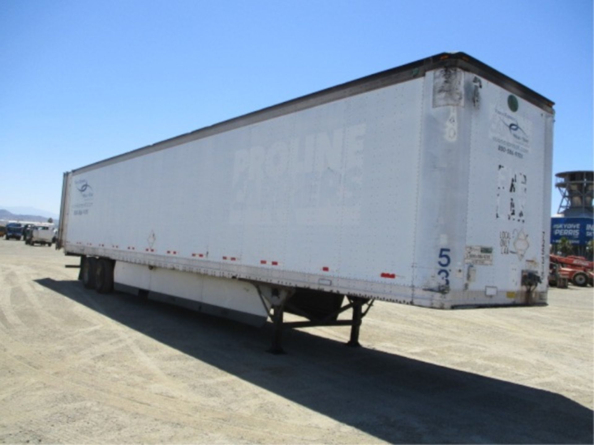 Great Dane T/A Van Trailer, 53', Rear Swing Doors, Aero Skirts, 68,000# GVWR, S/N: - Image 5 of 18