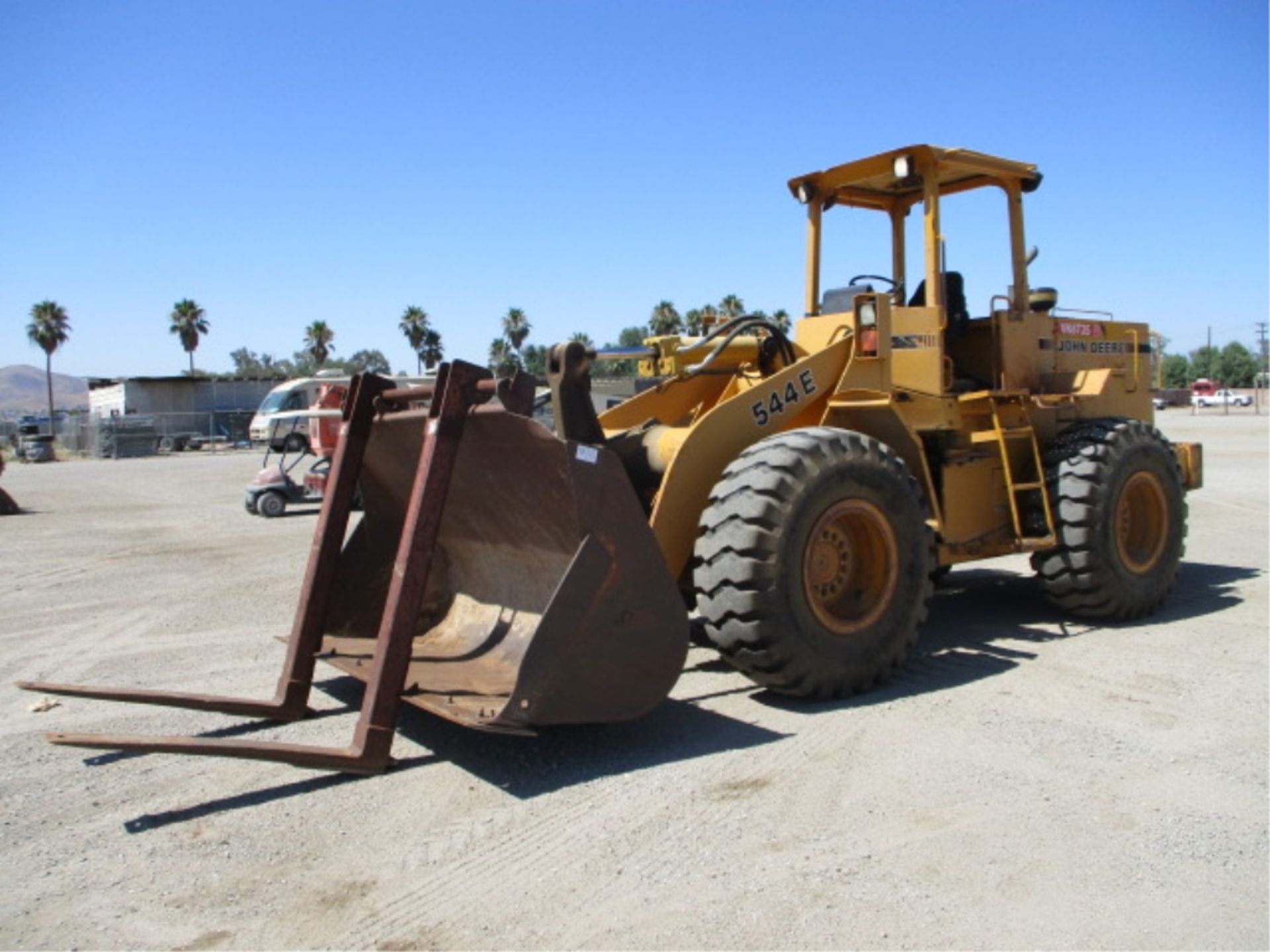 John Deere 544E Wheel Loader, 6-Cyl Diesel, GP Bucket, Bucket Forks, Canopy, S/N: 923698, Mile/Hours - Image 3 of 33