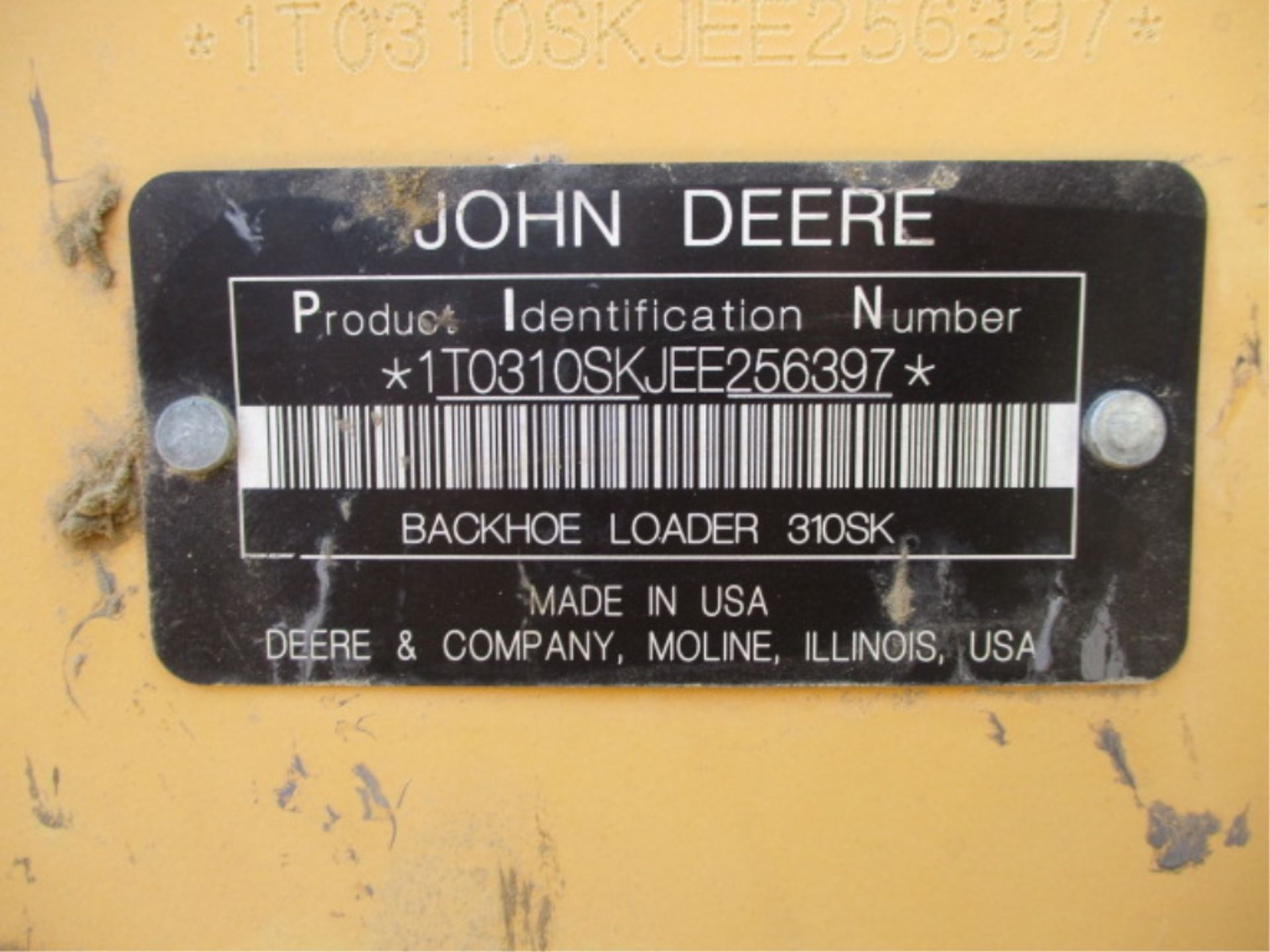 2014 John Deere 310SK Loader Backhoe, 4x4, John Deere Diesel, GP Bucket, Extend-A-Hoe, 24" Backhoe - Image 39 of 42
