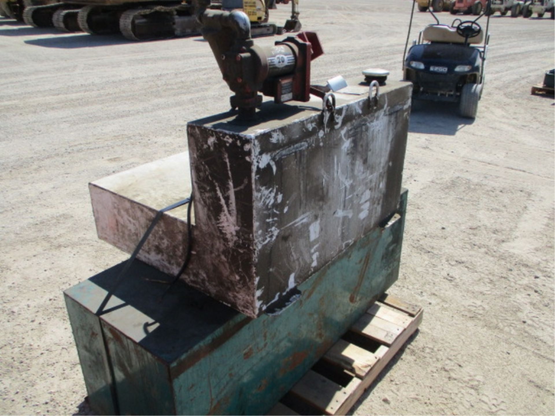 57 Gallon L-Shape Fuel Tank W/Pump & Fuel Tank - Image 6 of 12