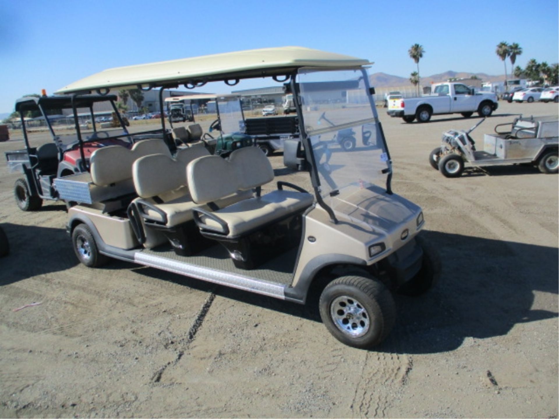 2012 Hoss Utilty Golf Cart, Electric, 6-Passenger, Rear Aluminum Bed, Built-In Charger, Canopy, S/N: - Image 8 of 32