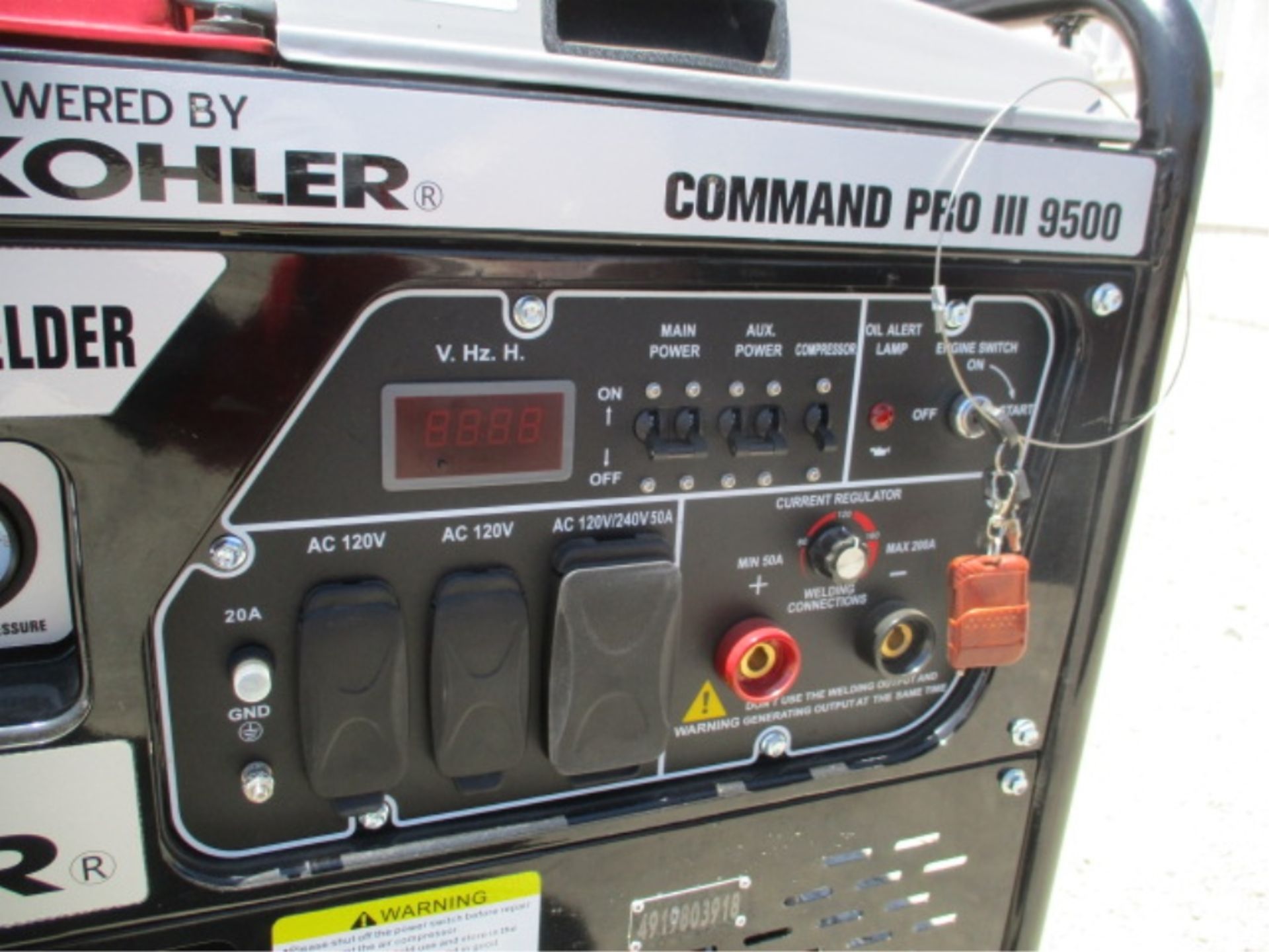 Kohler Command Pro III 9500 Generator Compressor, Welder, Gas Powered, S/N: 4919803918 - Image 16 of 28