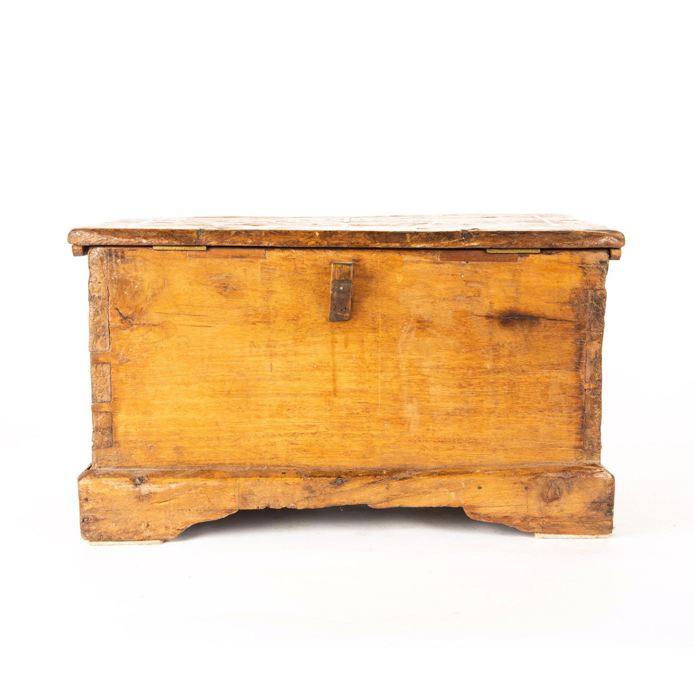 20TH C. INDIAN SHEESHAM WOOD TRUNK WITH INLAID CAMEL BONE - Image 12 of 17