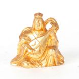 24K GOLD PLATED FIGURINE, JAPANESE GOD BENZAITEN