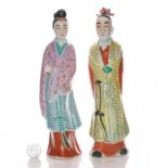 2 VINTAGE CHINESE PORCELAIN FIGURINES