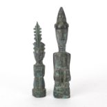 PAIR, FIGURAL BRONZE SCULPTURES