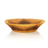 NATIVE AMERICAN TRIBAL WOVEN BASKET BOWL, STAR