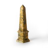 ANTIQUE MARBLE CREAM COLORED OBELISK