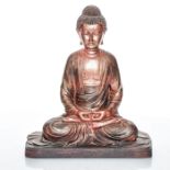 HINDU EASTERN ALLEGORICAL WOODEN BUDDHA STATUE