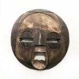 ANCIENT AFRICAN RITUAL MASK FROM YORUBA TRIBE NIGERIA