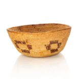 NATIVE AMERICAN TRIBAL WOVEN BASKET BOWL