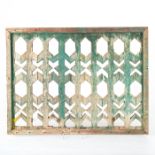 19TH CENTURY RAJ ERA TRELLIS SCREEN WINDOW FRAME, INDIA