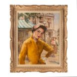 20TH C. PAL FRIED PARISIAN OIL PAINTING, CARMEN