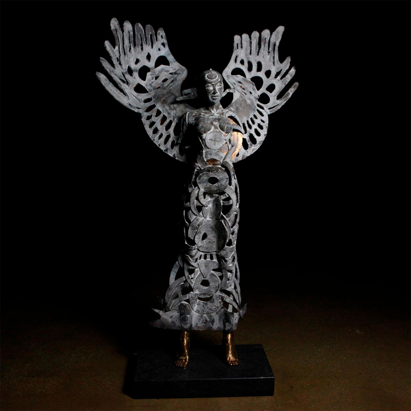 RIEKE VAN DER STOEP BRONZE SCULPTURE, ANGEL - Image 20 of 24