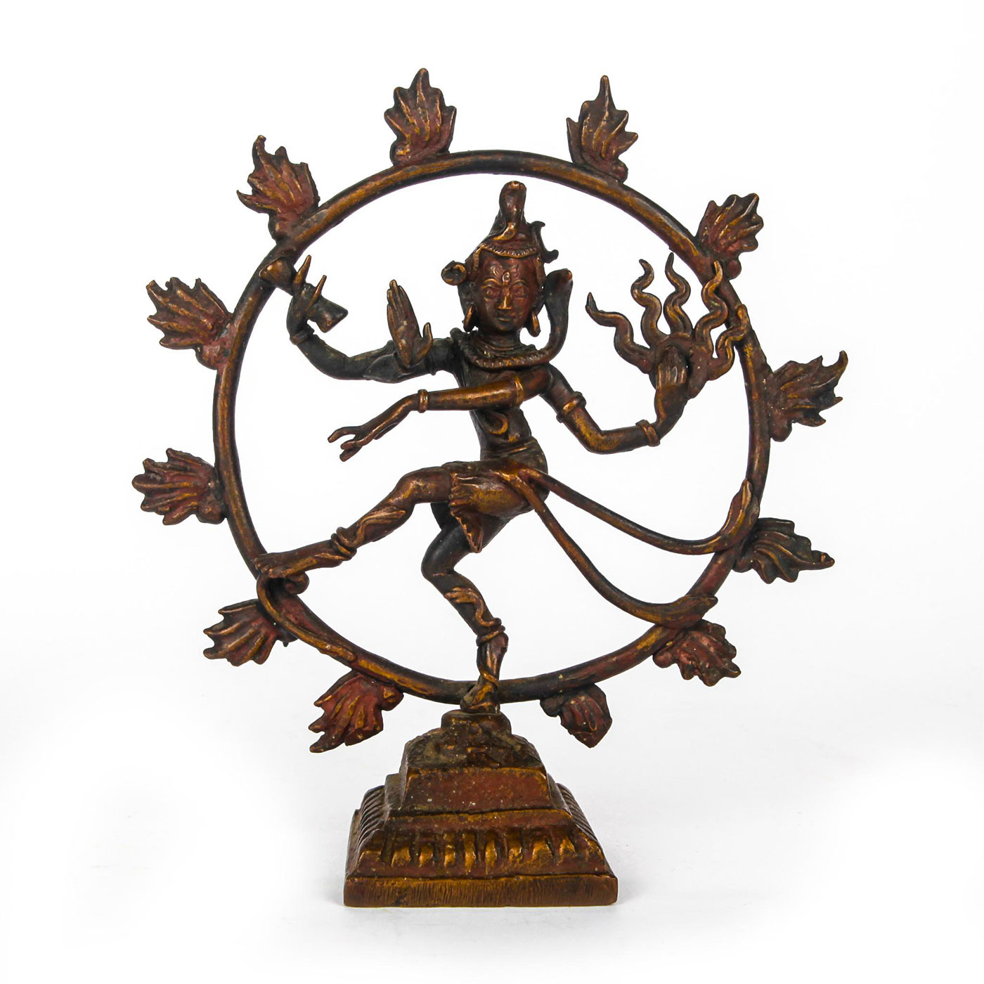 19TH C. BRONZE SHIVA AS LORD OF THE DANCE FIGURE, INDIA - Image 4 of 5