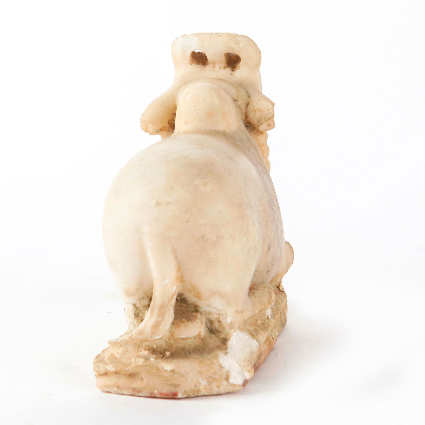 C. 16TH/17TH CENTURY CARVED MARBLE FIGURE, NANDI BULL - Image 3 of 4