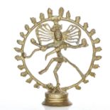 BRONZE ALLEGORICAL HINDU STATUE, SHIVA NATARAJA DANCING