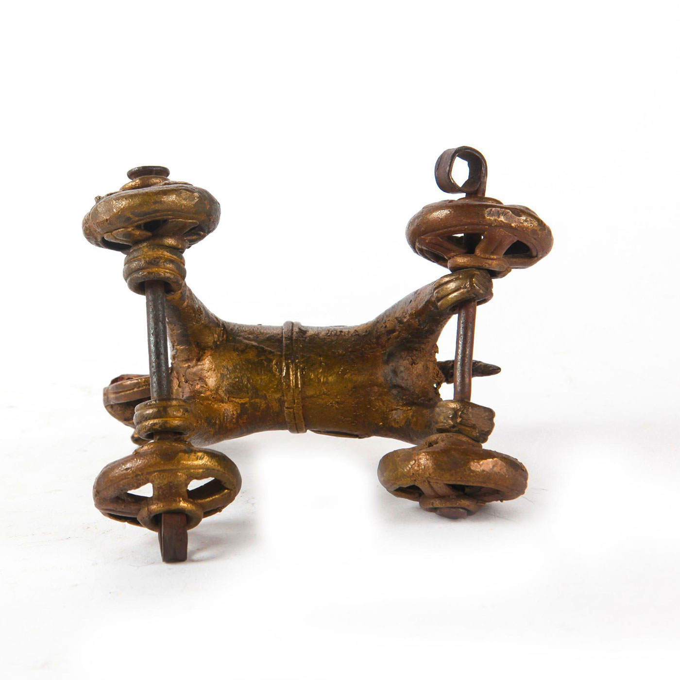 ANTIQUE INDIAN BRONZE TOY HORSE - Image 5 of 5