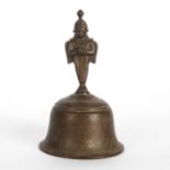 VINTAGE INDIAN HANUMAN BRASS HAND BELL