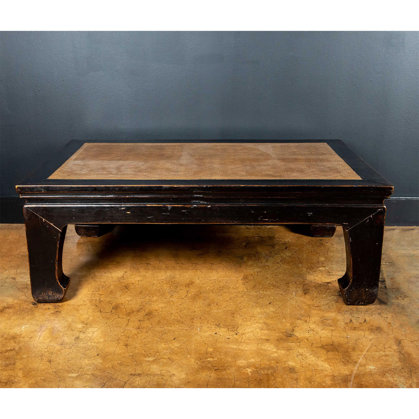 19TH C. CHINESE WOOD AND RATTAN COFFEE TABLE - Image 6 of 6