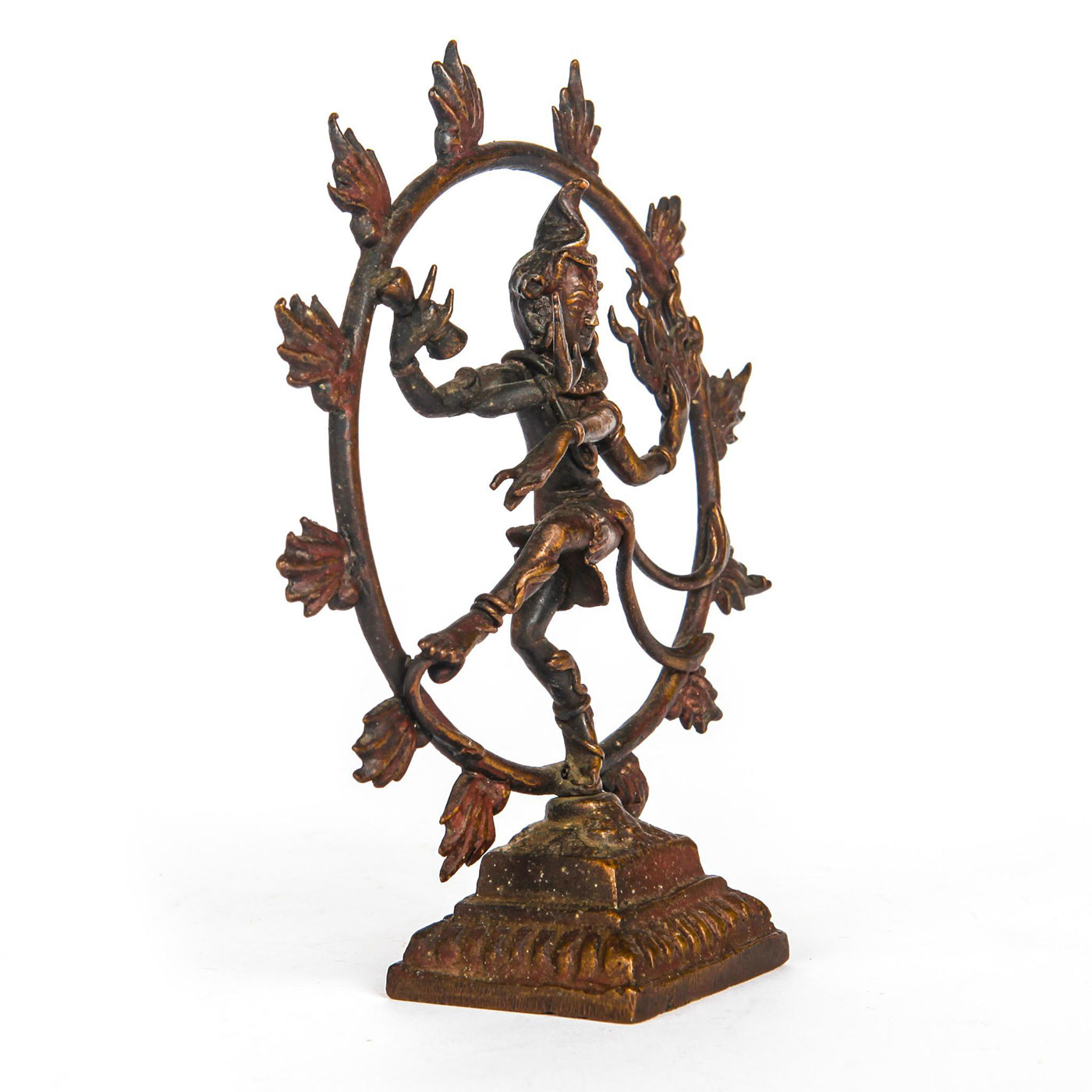 19TH C. BRONZE SHIVA AS LORD OF THE DANCE FIGURE, INDIA - Image 3 of 5