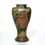 JAPANESE MEIJI PARTIALLY ENAMELED STUDIO STONEWARE