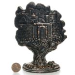 LEBITSKI STERLING SILVER JERUSALEM SCULPTURE