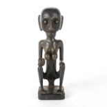 WOODEN AFRICAN FEMALE FIGURINE