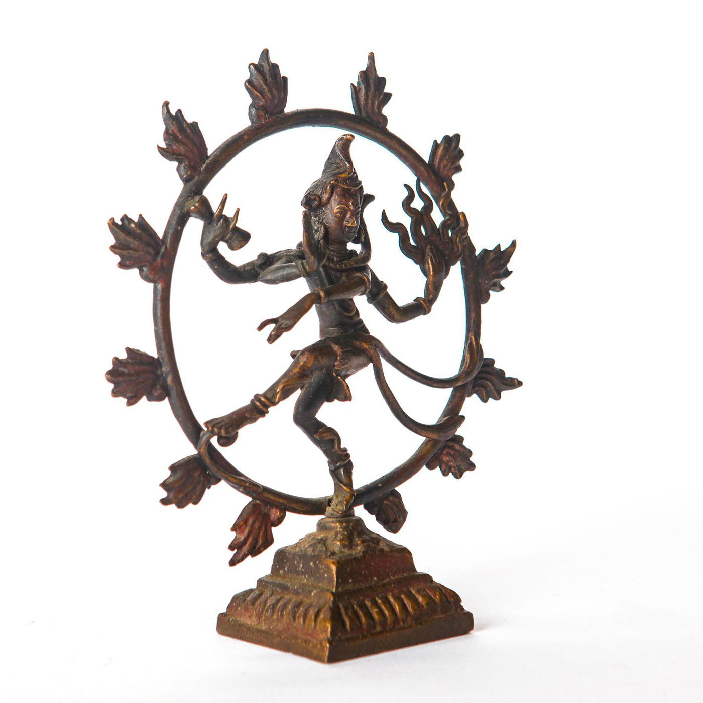 19TH C. BRONZE SHIVA AS LORD OF THE DANCE FIGURE, INDIA - Image 2 of 5