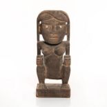 AFRICAN CARVED WOOD MATERNITY SCULPTURE