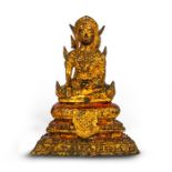 18TH C. GILT BRONZE THAI FIGURE