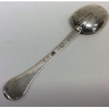 A good 17th Century rat tail spoon with scroll and