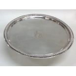 A rare Queen Anne silver tazza, the centre crested