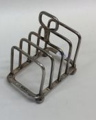 A small Edwardian five bar toast rack. Sheffield.